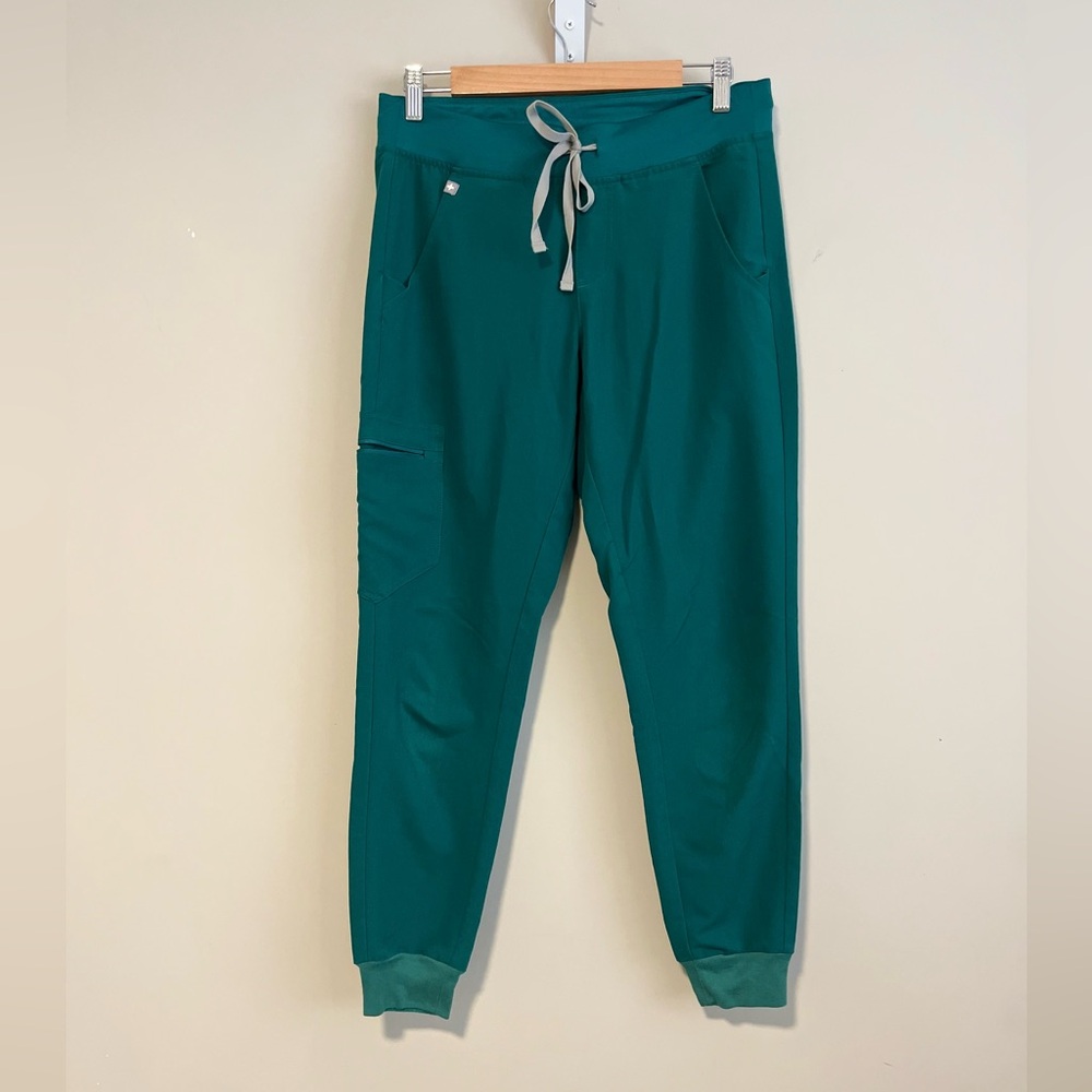 Figs Zamora Jogger Scrub Pants Small Hunter Green